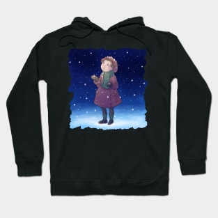 First Snow / Winter picture / snowfall Hoodie